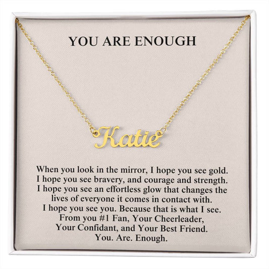 Personalized named necklace | Best friend